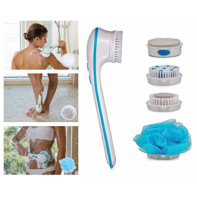 Spin Spa massageborste med 5 borstar