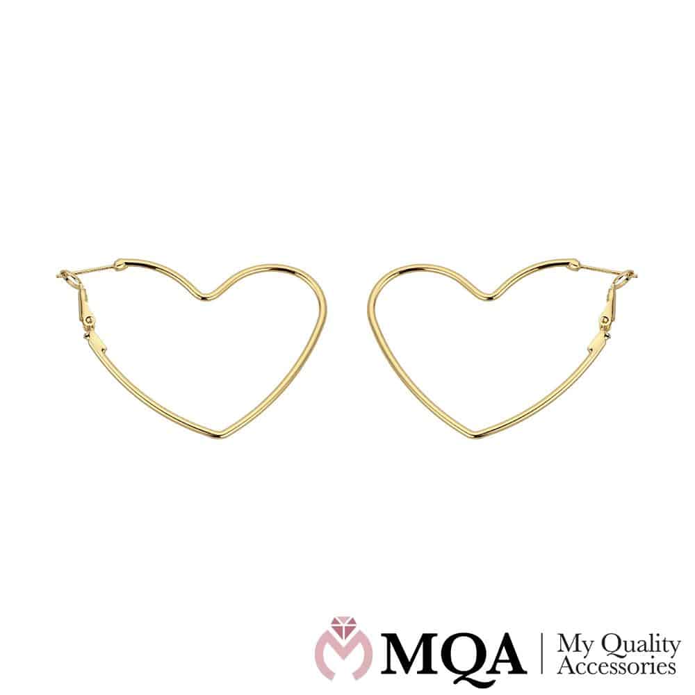 Örhängen hjärtformade