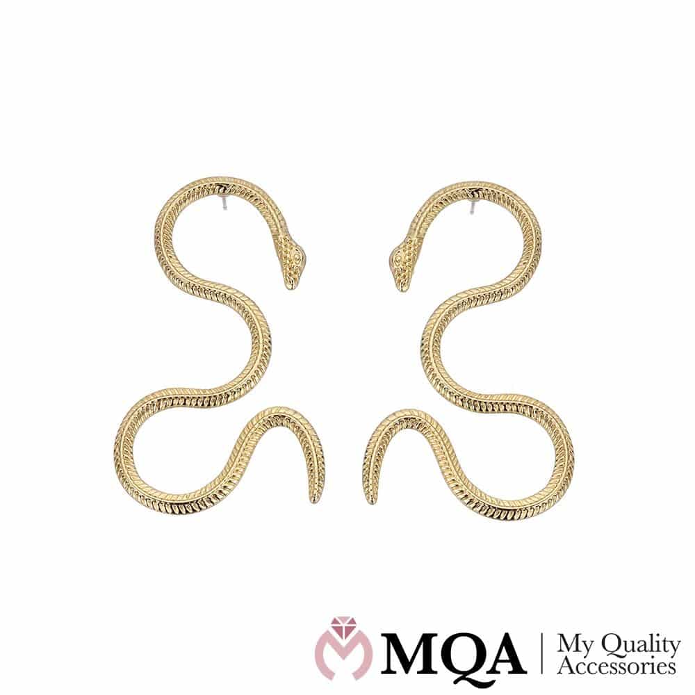 Örhängen med en vriden slang