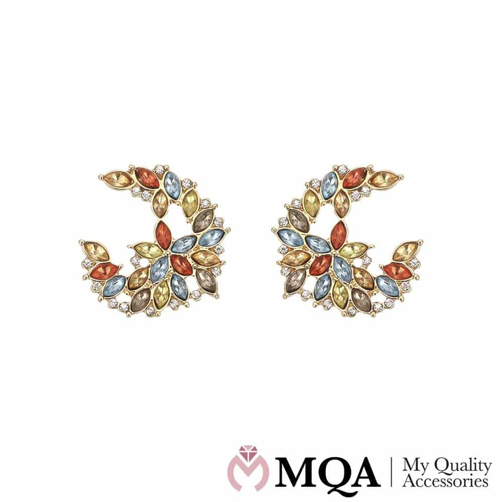 Öronpinnar med blomma och glassten