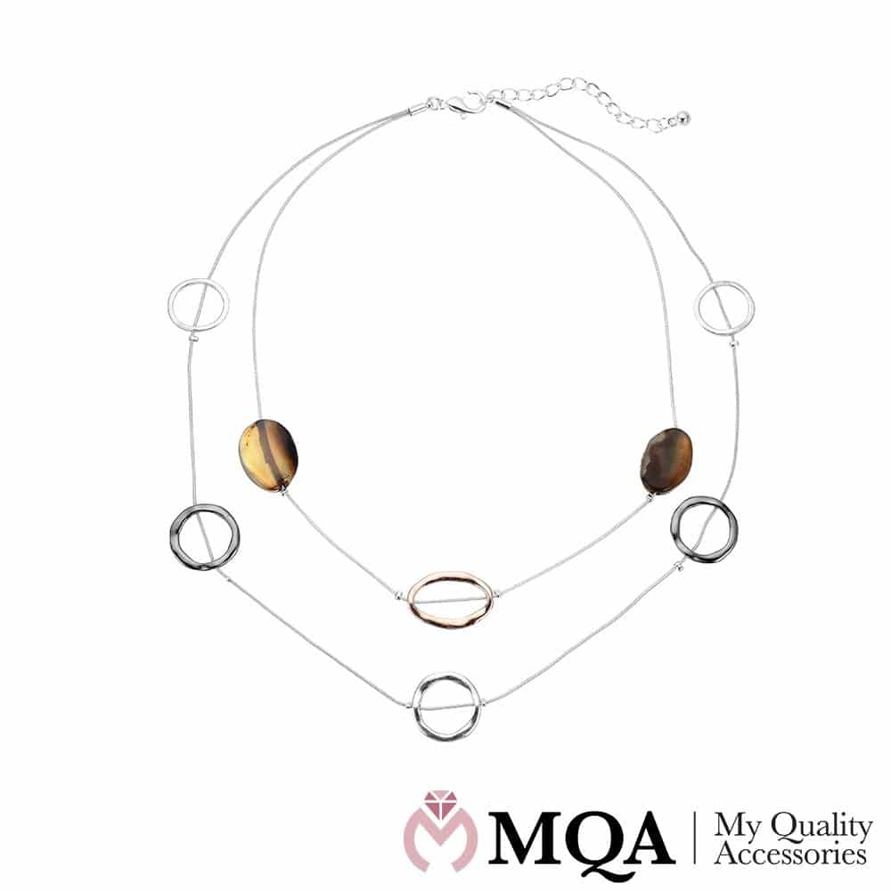 Halsband silverfärgat