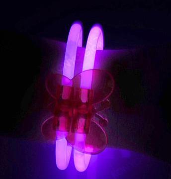 Fjärilsarmband – självlysande