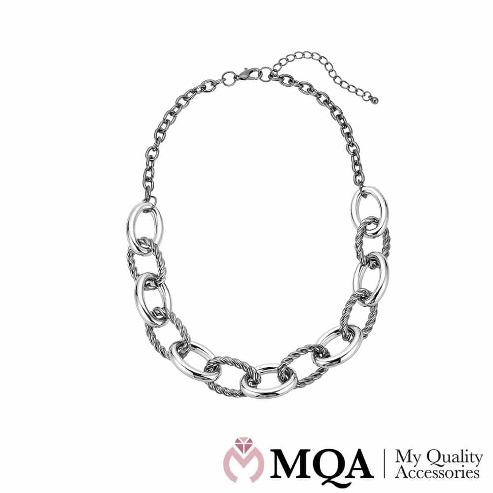 Halsband silverfärgat