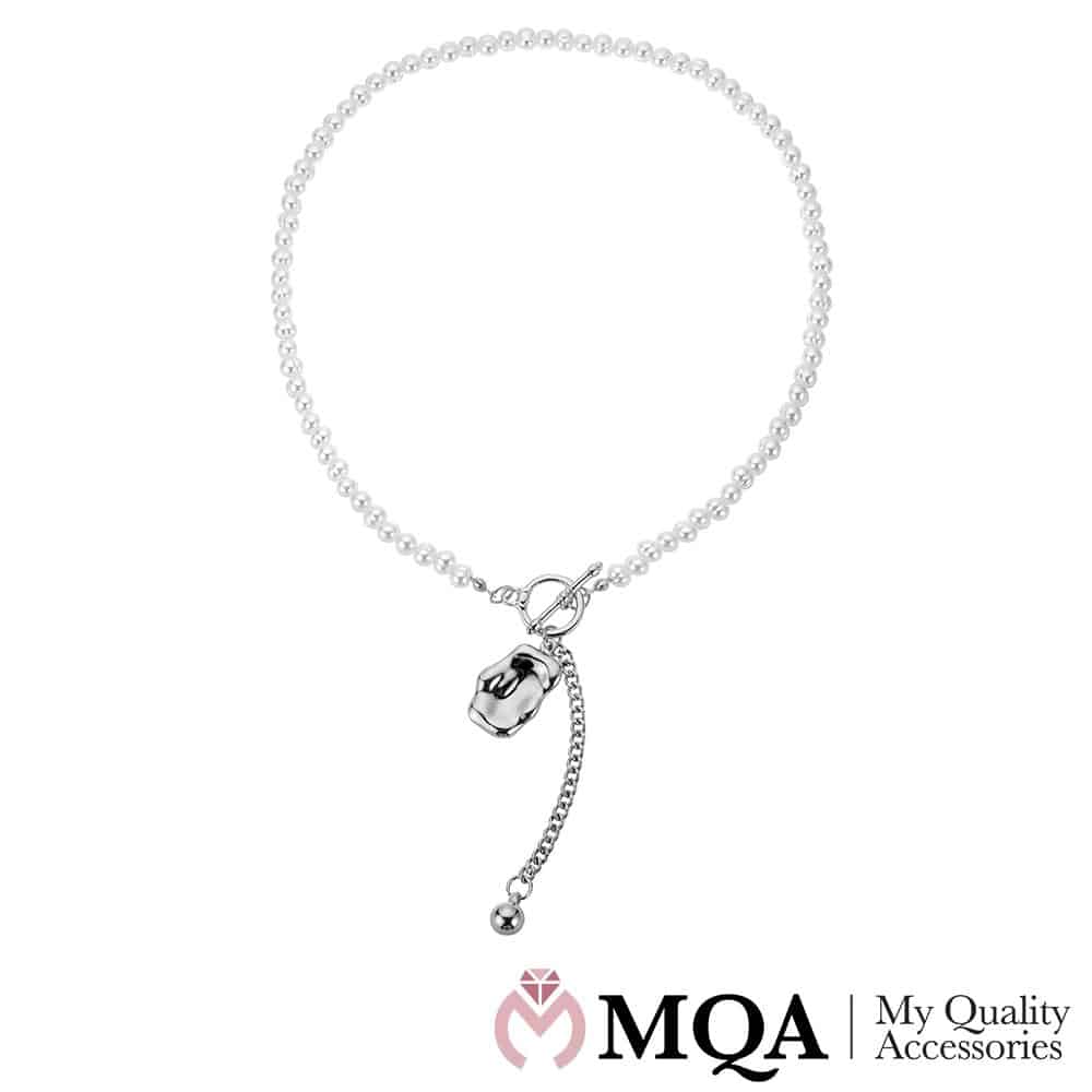 Halsband silverfärgat