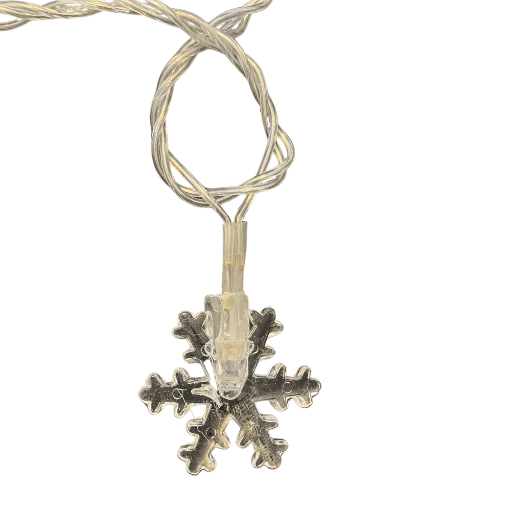 LED-ljusslinga Snowflake White - (3