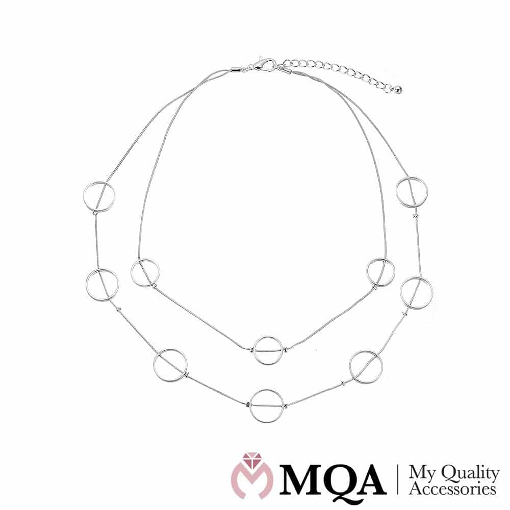 Halsband silverfärgat