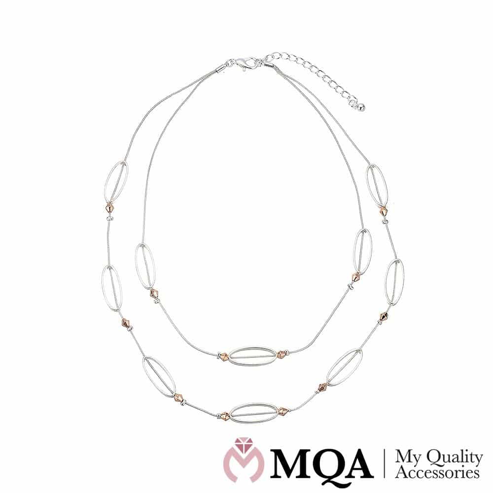 Halsband silverfärgat