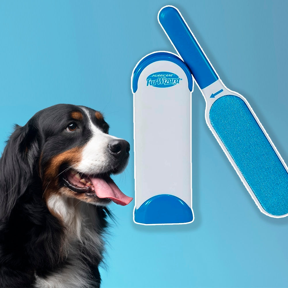 Päls- och luddborste - tar effektivt bort hår från överdrag och textilier