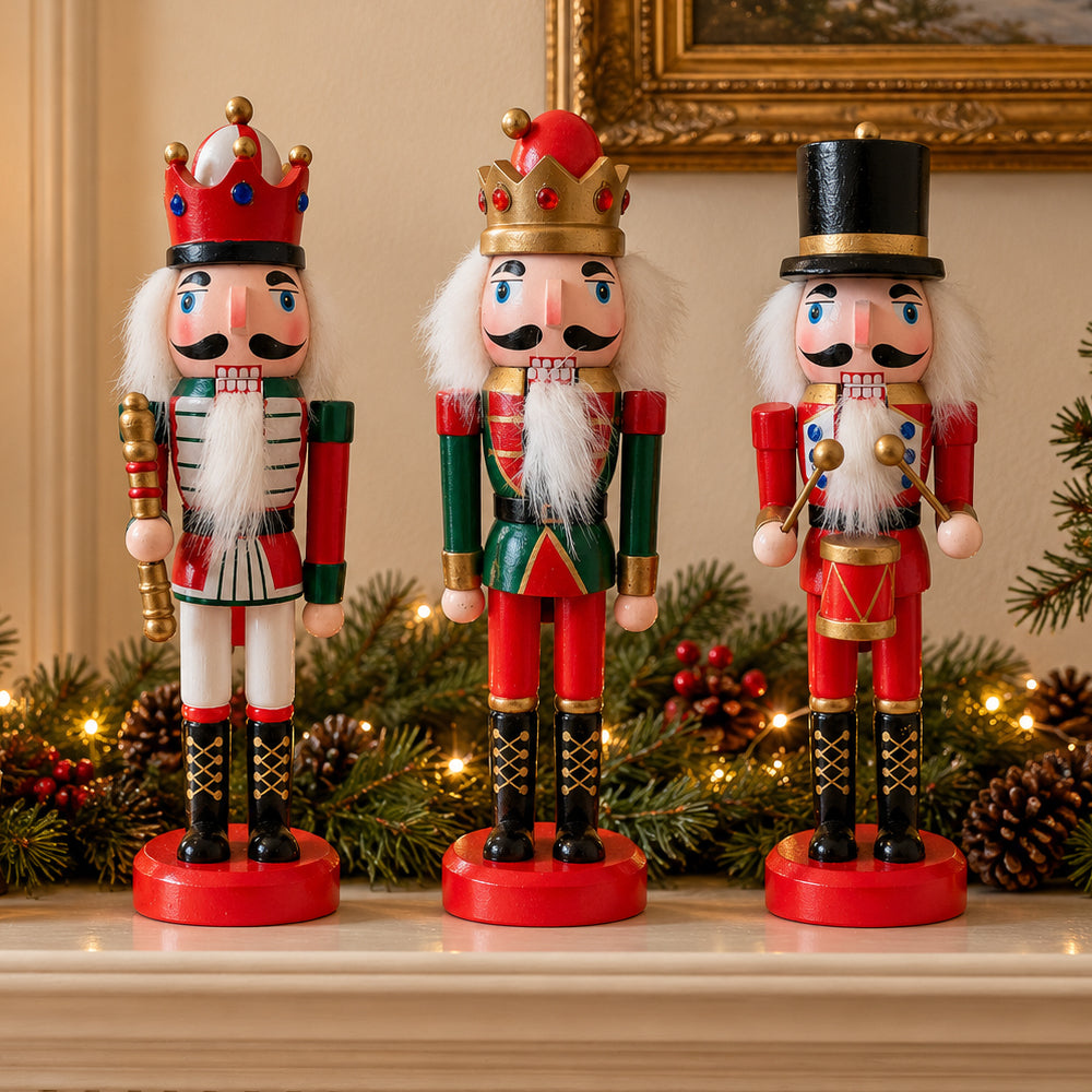 Nötknäpparfigurer i Trä - 24 cm, 1 st. - välj mellan 3 figurer -