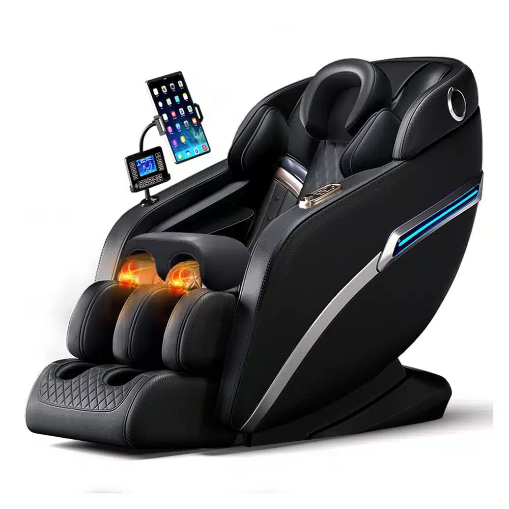 Massagestol 4D Pro+ Svart med Värmeterapi och Röststyrning – Modell M9