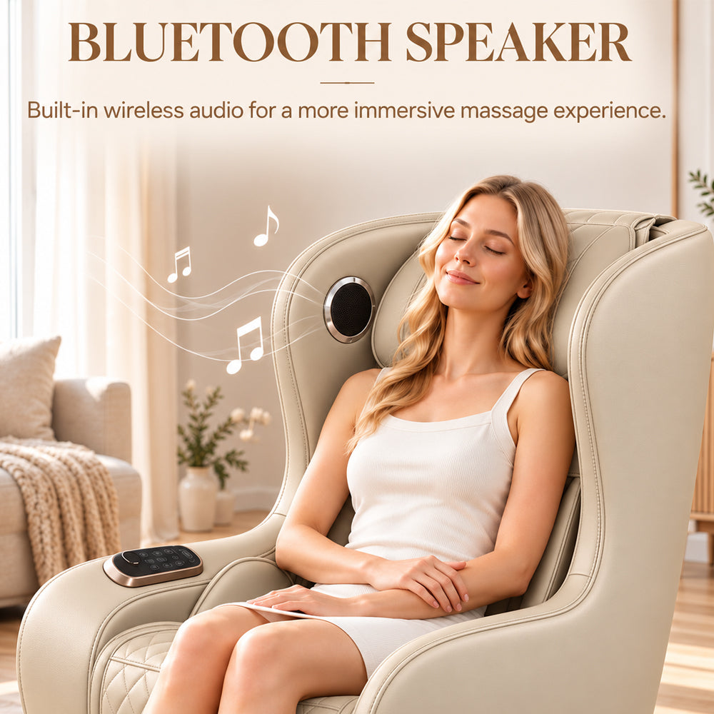 Massagestol 3D – Zero Gravity och värmeterapi – Modell 988C6 Beige