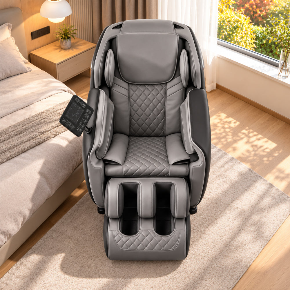 Massagestol 8D – Zero Gravity, lufttrycksmassage, värme för ländrygg och vader – Modell LEK-988Q3