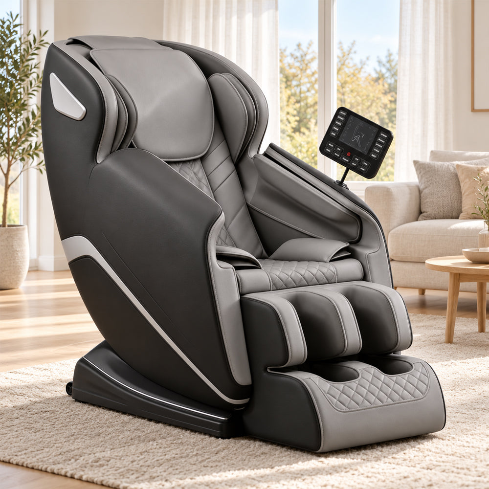 Massagestol 8D – Zero Gravity, lufttrycksmassage, värme för ländrygg och vader – Modell LEK-988Q3