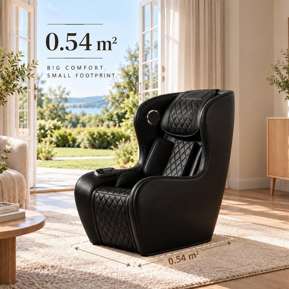 3D-massagefåtölj – Zero Gravity och värmefunktion – modell 988C6, svart