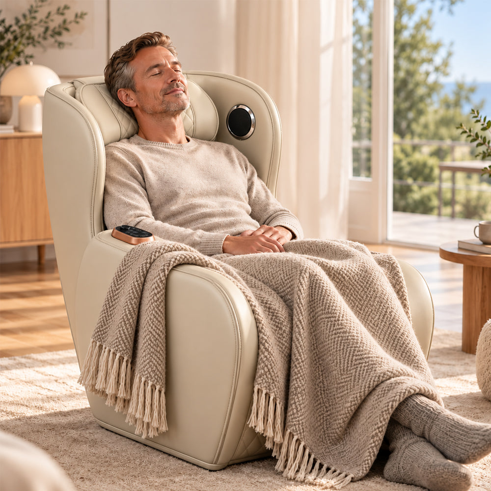 Massagestol 3D – Zero Gravity och värmeterapi – Modell 988C6 Beige