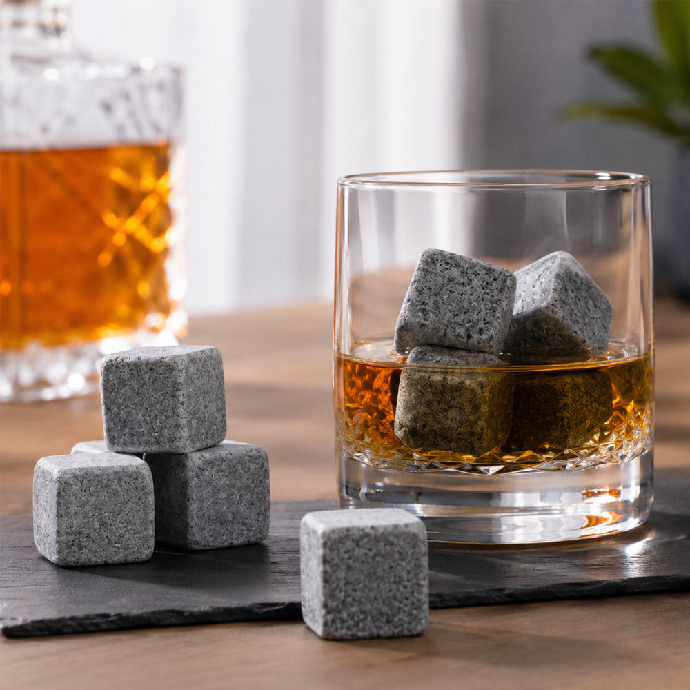 Whiskystenar i natursten – 9 st.