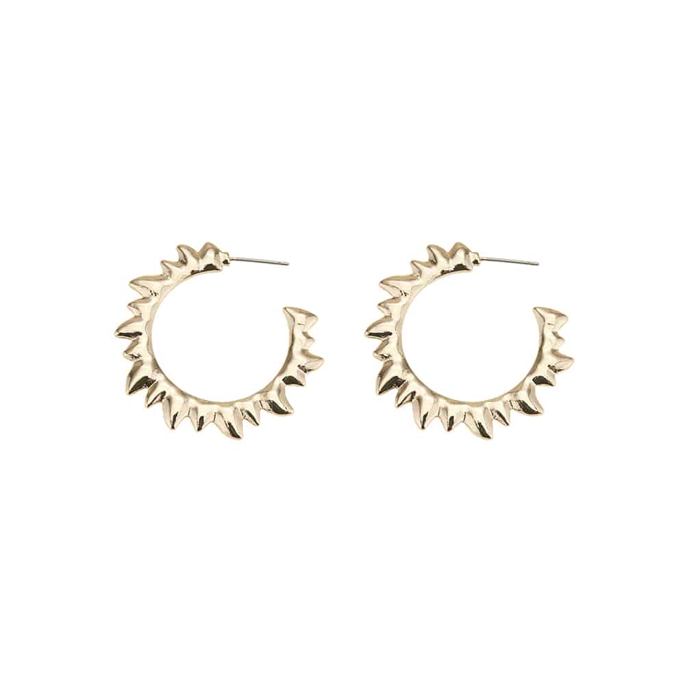 Örhängen, guldfärgade formade som sol