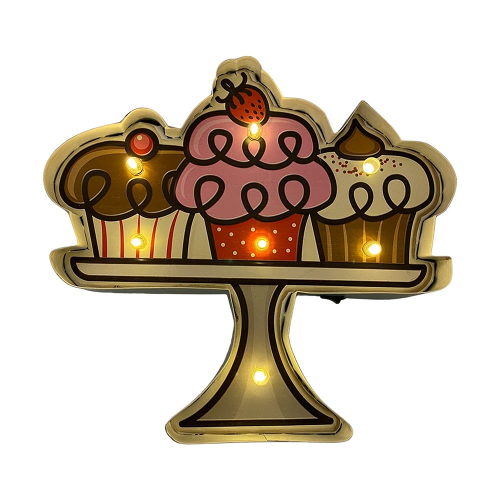 Retroskylt IS med ljus