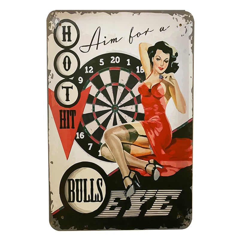 Metallskylt - Bulls Eye