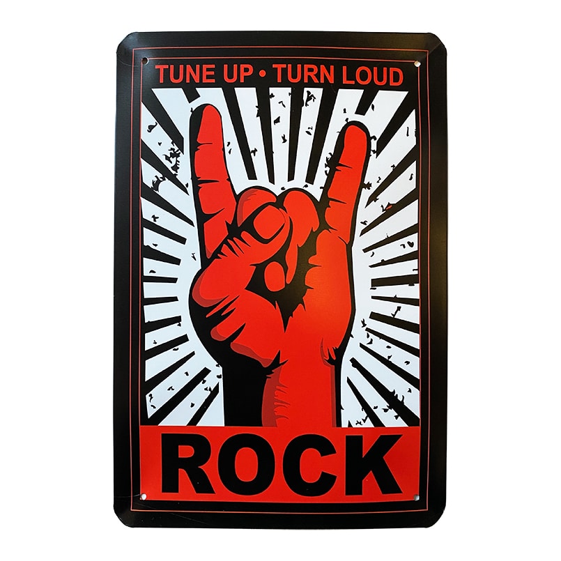 Metallskylt - Rock