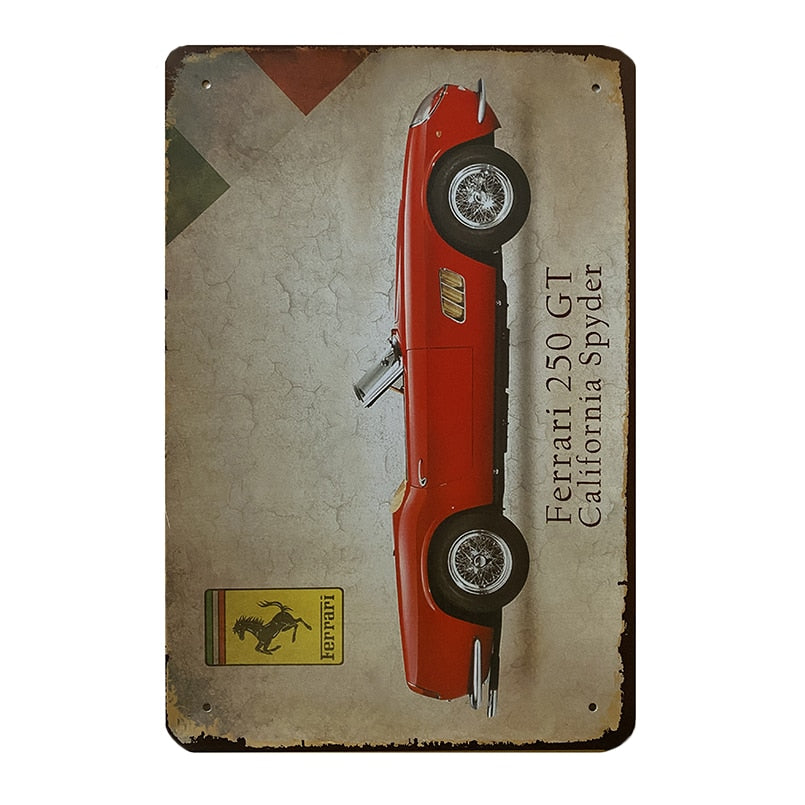 Metallskylt - Ferrari 250 GT