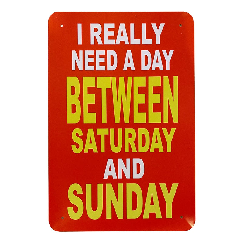 Metallskylt - I Really