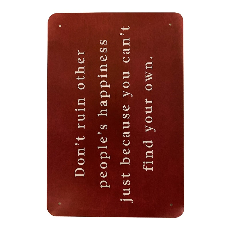 Metallskylt - Dont Ruin