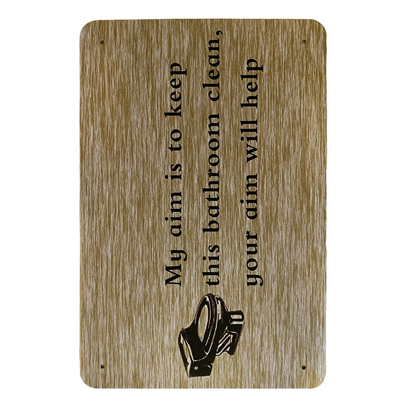 Metallskylt - My aim