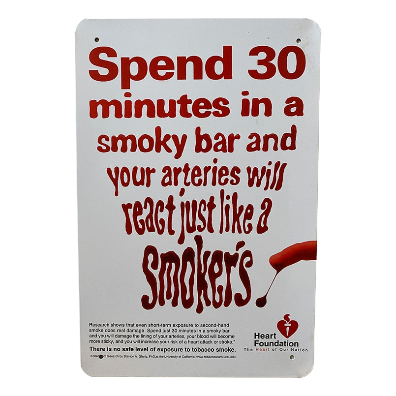 Metallskylt - Spend 30 min.