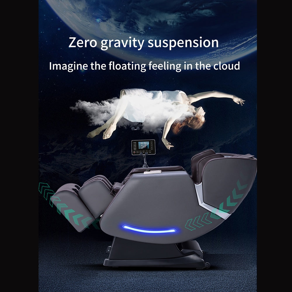 Massagestol 4D Lyx+ med SL-teknik, Värmeterapi, Röstkontroll & Touchskärm