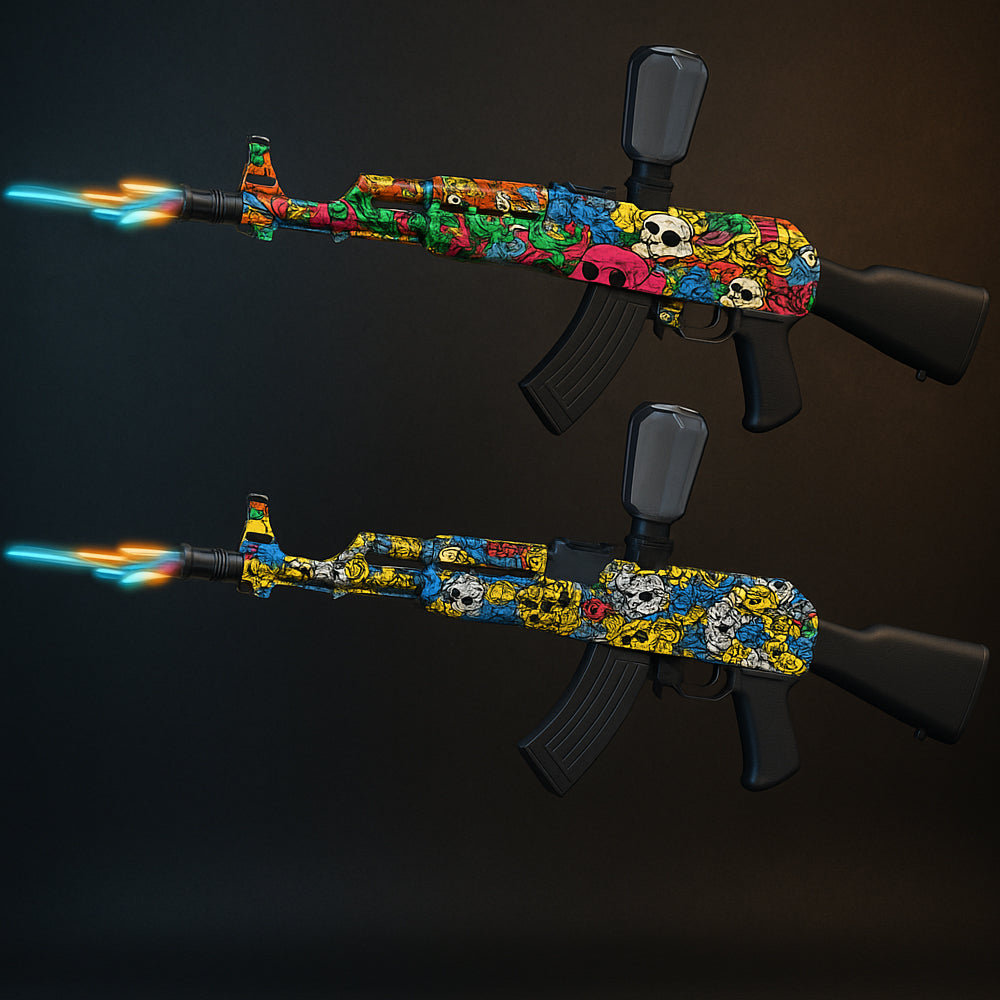 Gel Blaster AK47 – elektrisk med lysdämpare