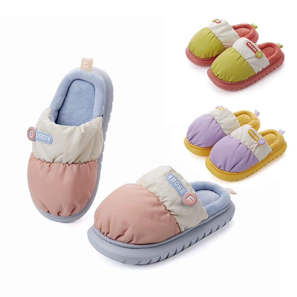 Tofflor modell Bose F - rosa, lila eller gröna - mjuka och varma -