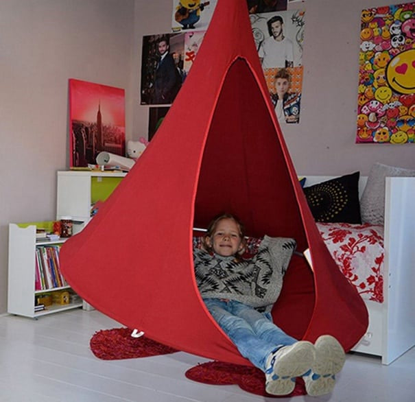 Hängkoja / hängmatta (lila eller grönt)