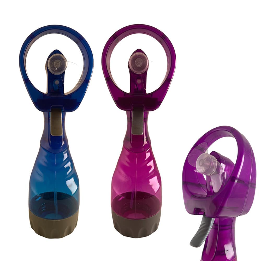 Handfläkt med vattenberörare (kallvattenfördelare i värmen)