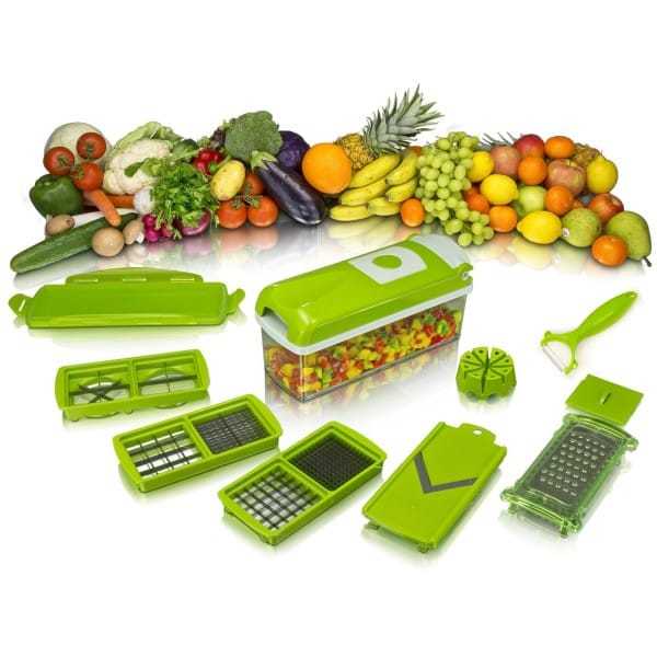 Nicer Dicer med alla tillbehör