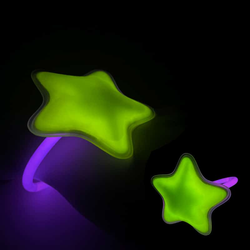 Armbånd m/Stjärna Självlysande glow stick