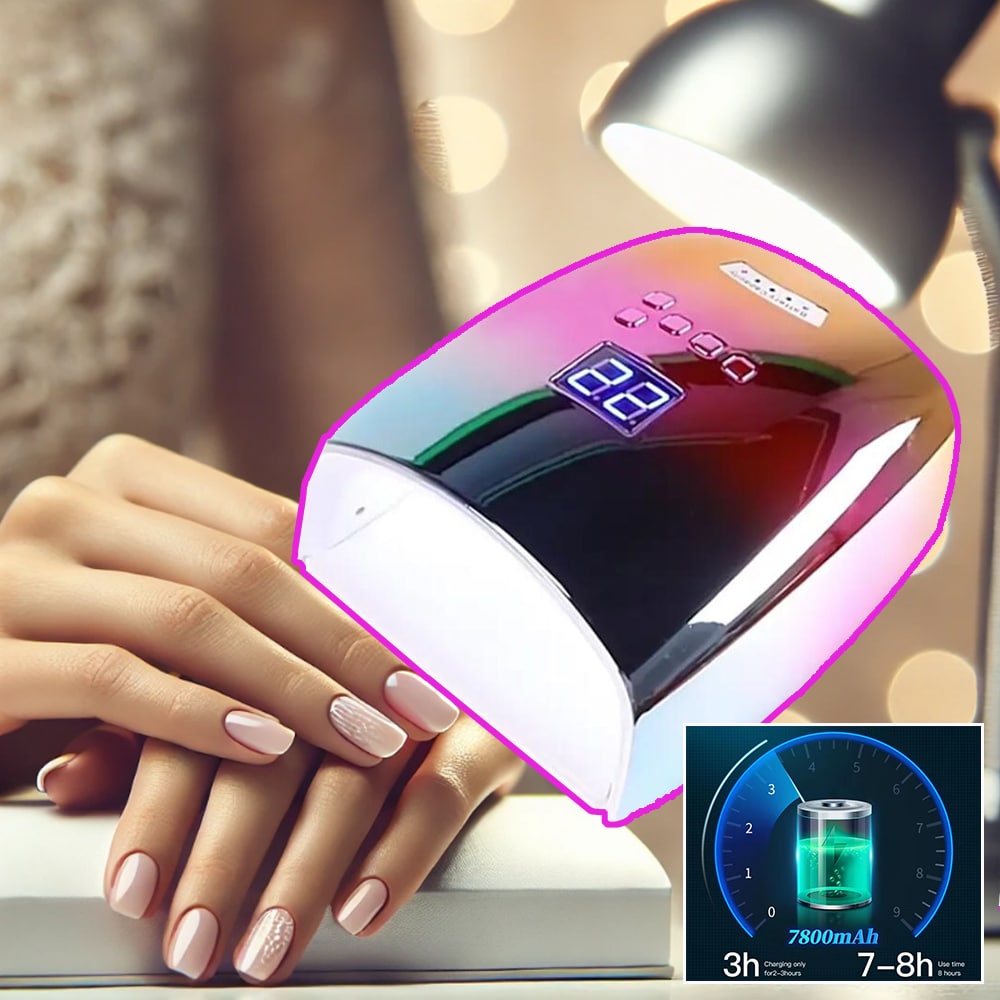 UV LED Nagellampa (uppladdningsbar) – Trådlös, kraftfull och professionell!