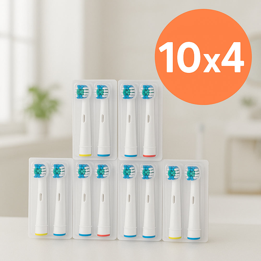 4 x 10 stycken. tandborsthuvuden för Oral-B