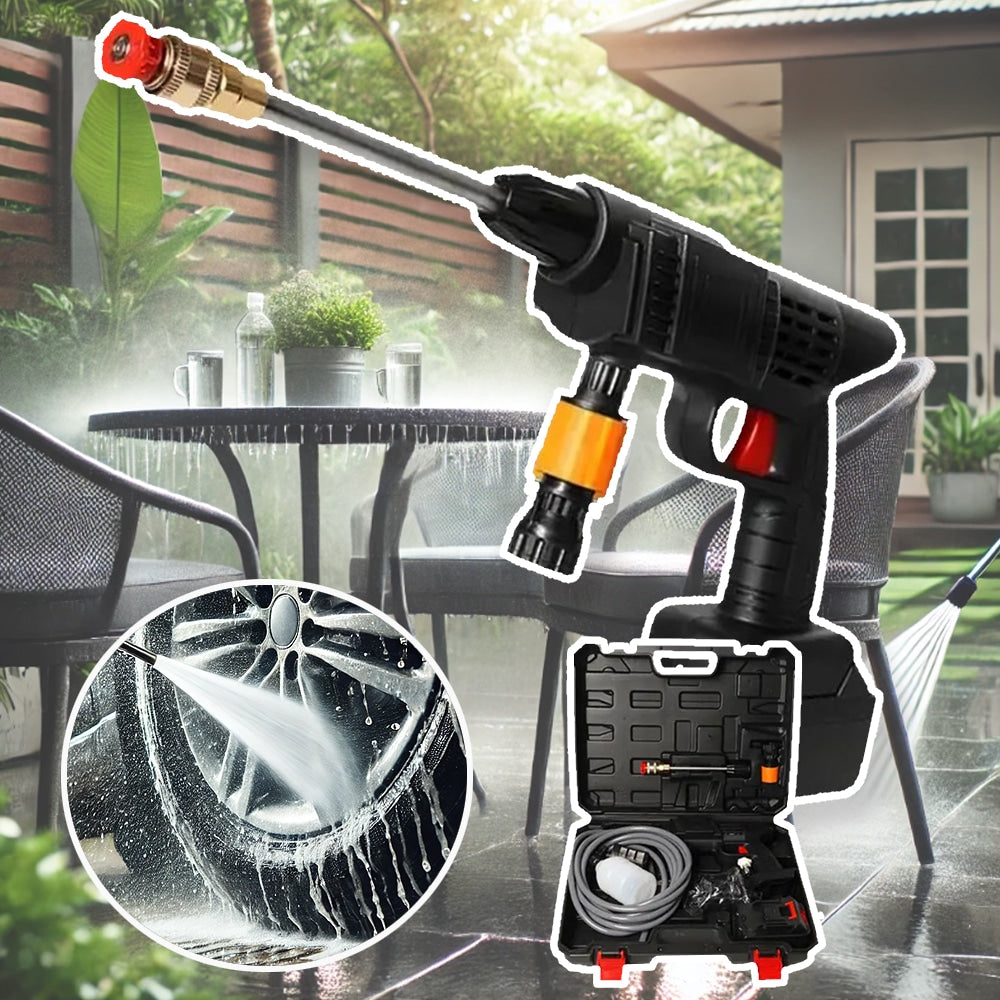 Portabel högtryckstvätt 26 bar/377 PSI – med batteri 260W inkl. laddare och väska