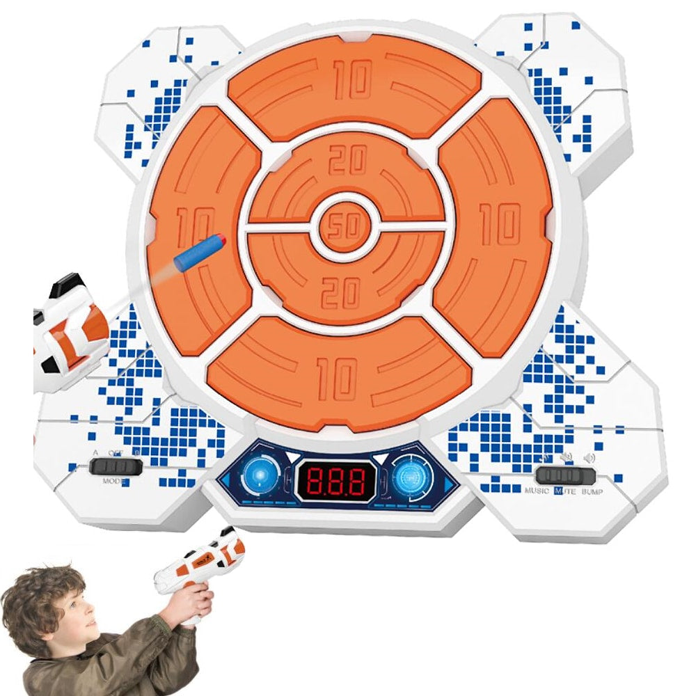 Rymdskjutning - Pistol med ljus, ljud, elektroniskt mål och skumgummipilar