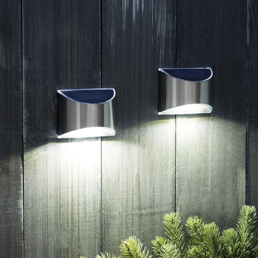 LED-solcellsvägglampa (downlight)