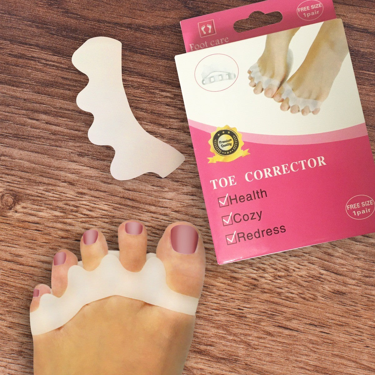 Tåskiljare – silikon 1 par