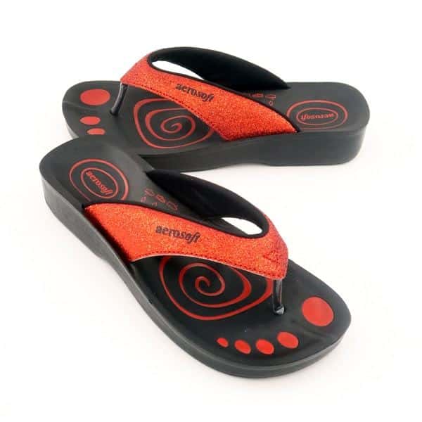 Röda 825 Aerosoft sandaler