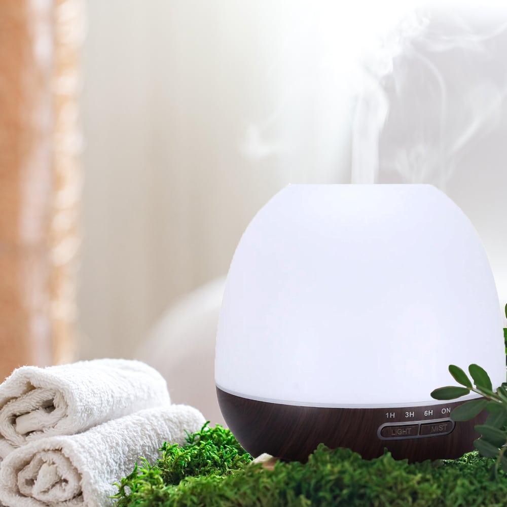 Aroma Diffuser 400 ML m/fjernkontroll - Stilfull og vakker – 2 farger -