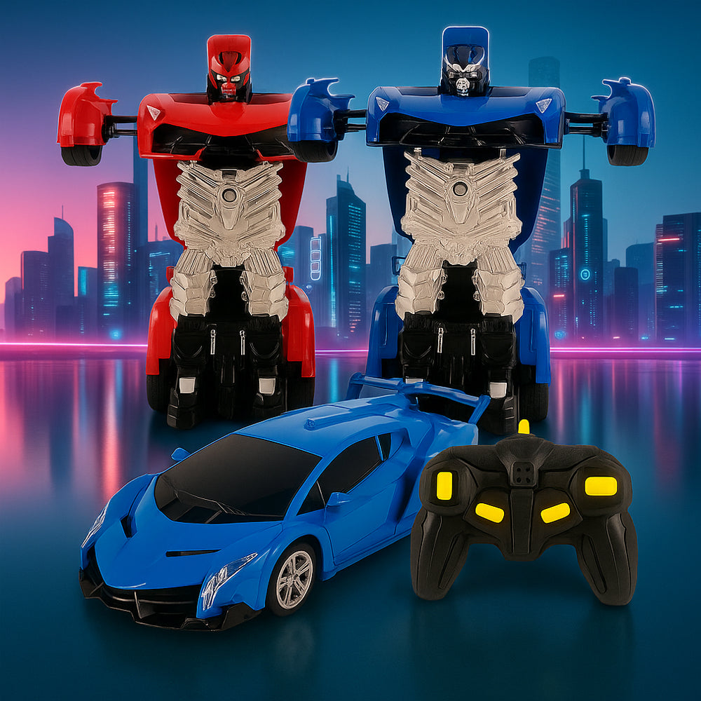 Fjärrstyrd Transformer Bil med Ljud- och Ljuseffekter