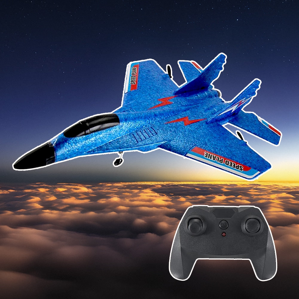 Fjärrstyrd Drönare/Flygplan med Gyroskop - Modell MI 29 - Blå eller Röd -