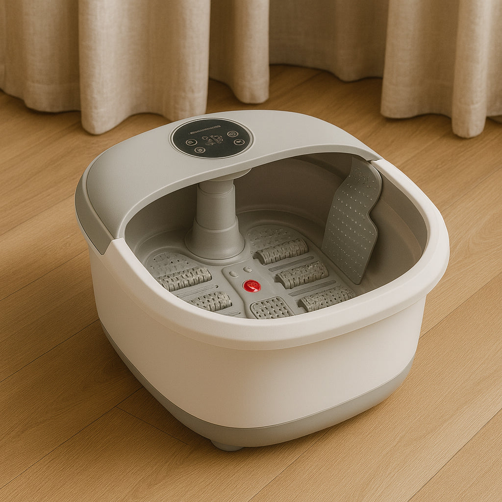 Vikbart fotspa massage, temperaturkontroll & fjärrkontroll