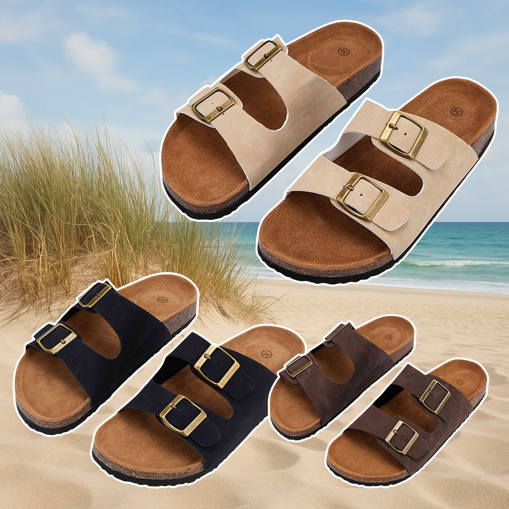 Klassiska remsandaler – svarta, bruna eller beige