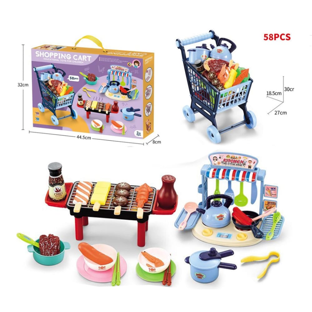 Vagn, minikök och grill - 58 roliga delar -