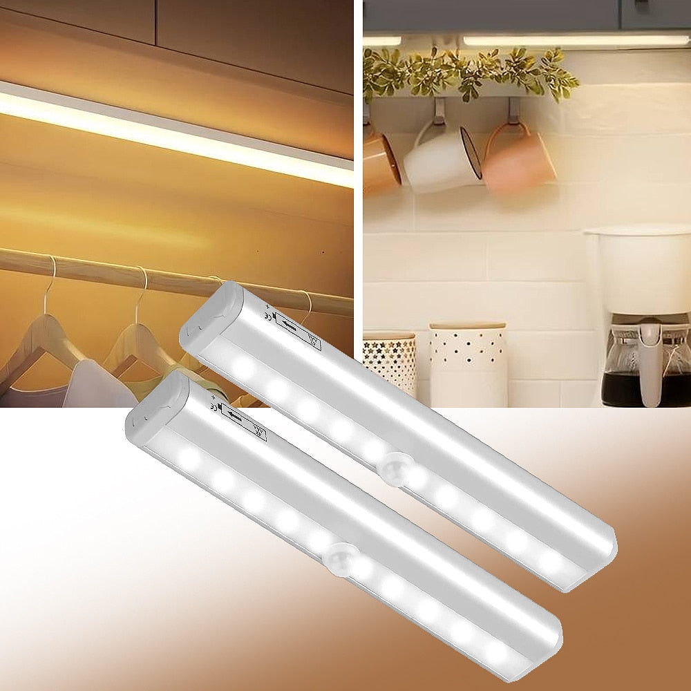 LED-skåplampa m/ sensor - varmvit - 200 Lumen